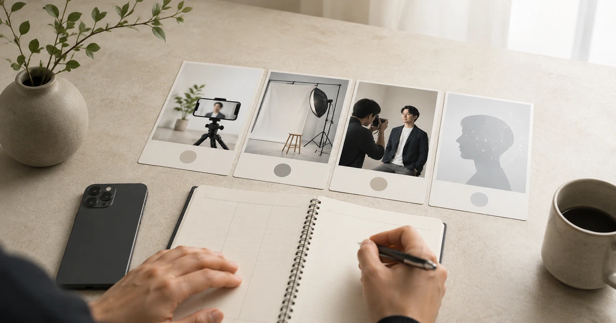プロフィール写真の費用相場を説明するイメージ